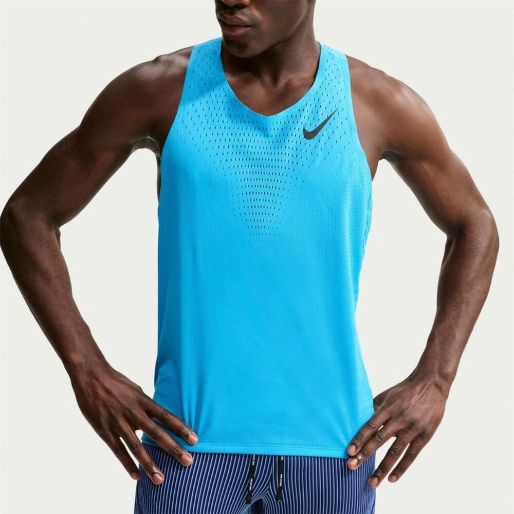 Nike Mens Aero Swift Dri-FIT Tank Top / Blue/Black
